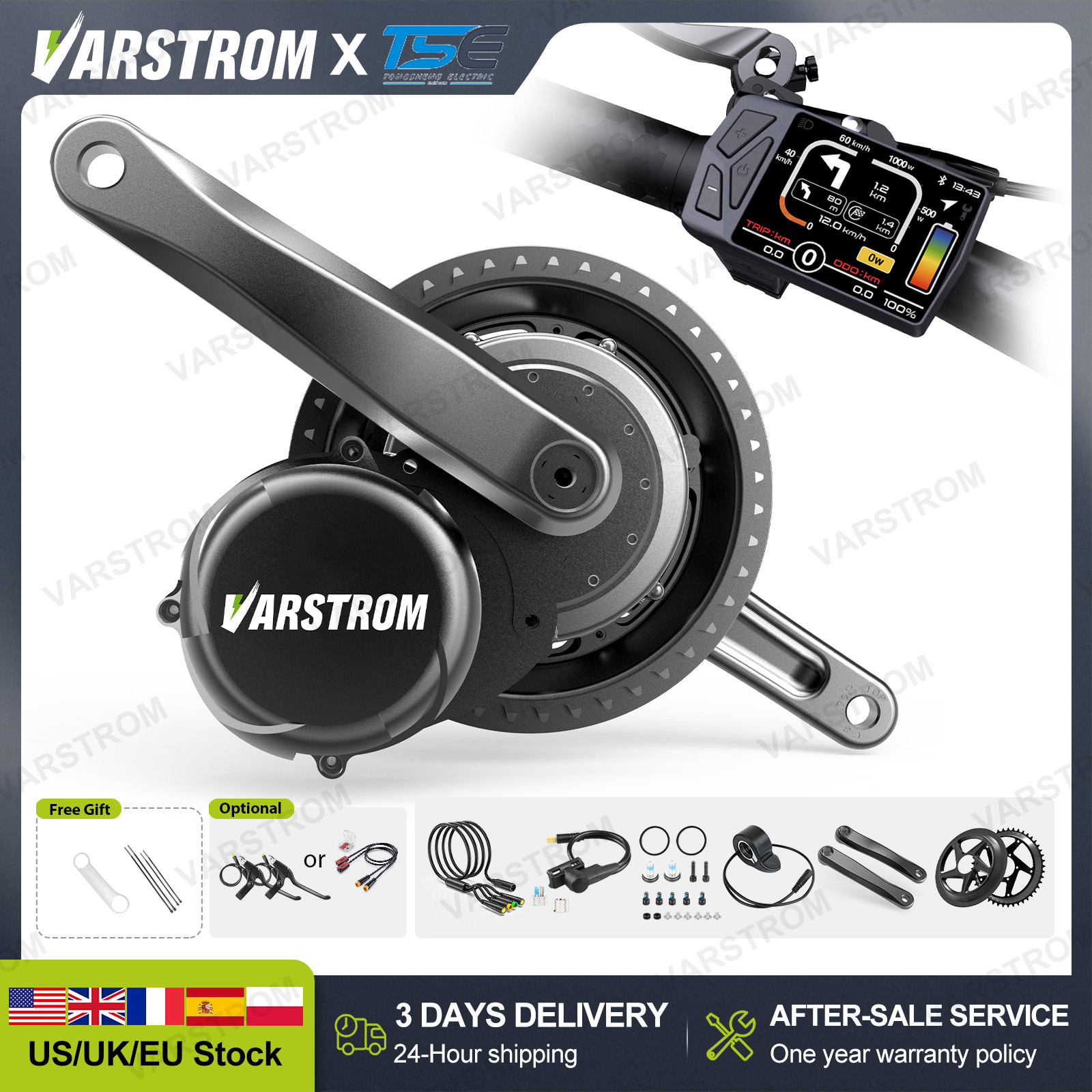 [3Day Delivery] Tongsheng Mid  - огляд і ціна Side Hung Mid Drive Motor Kit