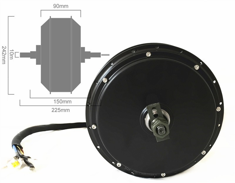 NBpower QS205 50H V3 72v 5000W - огляд і ціна 5000W Hub Motor Kit 72V