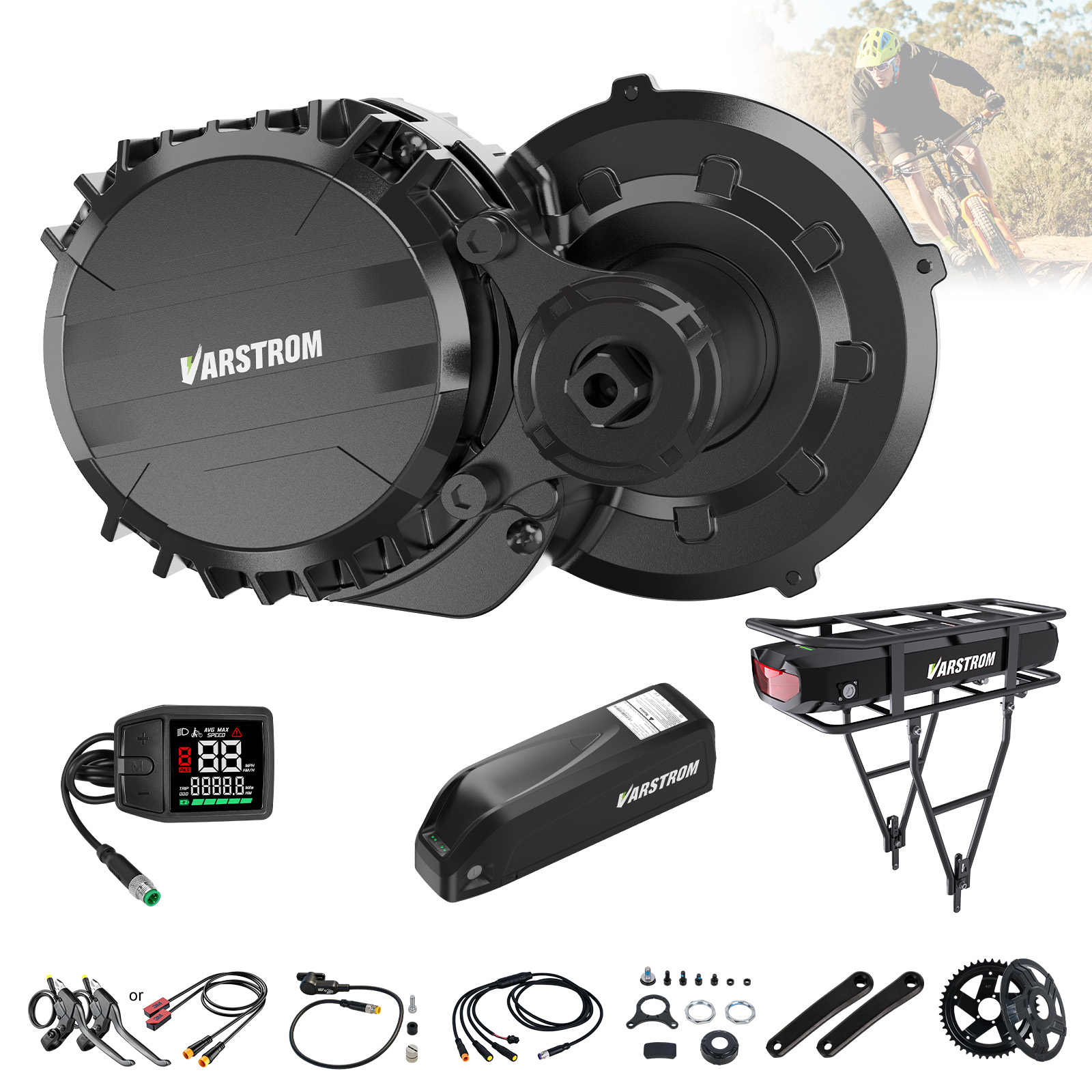 Varstrom 750W Mid Motor Kit To - огляд і ціна Side Hung Mid Drive Motor Kit