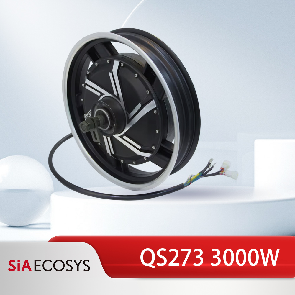 QSMOTOR QS273 17-inch 3000W V3 - огляд і ціна 17 Inch Motorcycle Rim Hub Motor 72V